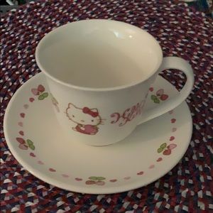 Sanrio Hello Kitty tea cup and saucer.